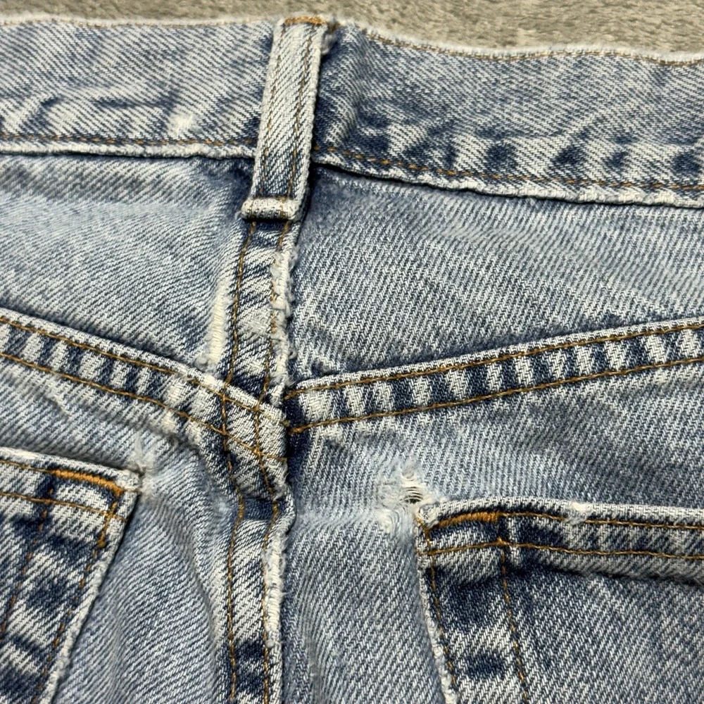 Abercrombie & Fitch Jeans Mens 32x33.5 Made in USA Baggy Straight Distressed 90s